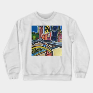 Brisbane City - A Colourful Painting Crewneck Sweatshirt